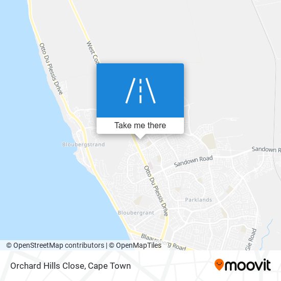 Orchard Hills Close map