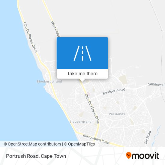 Portrush Road map