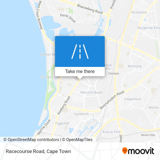 Racecourse Road map