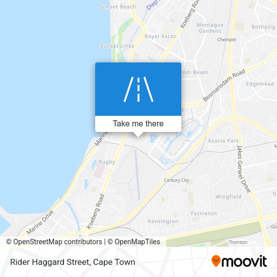 Rider Haggard Street map