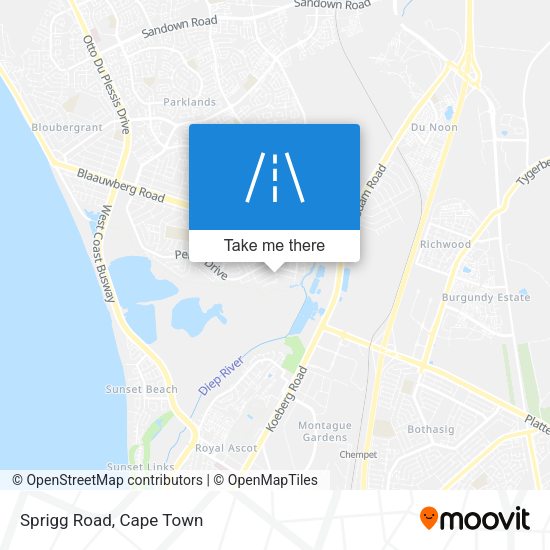 Sprigg Road map