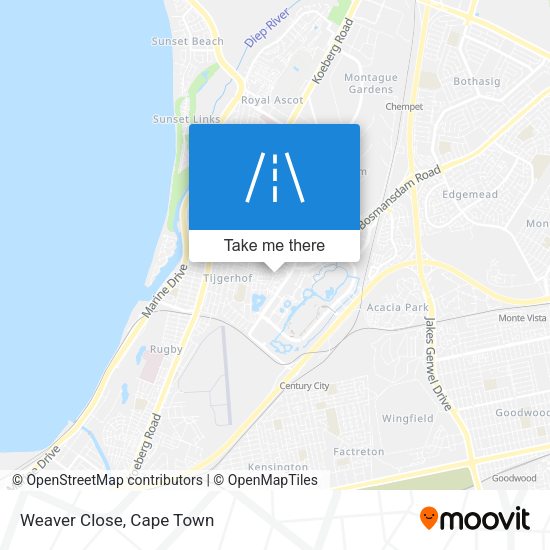 Weaver Close map