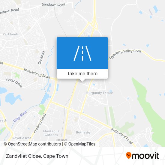 Zandvliet Close map