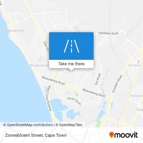 Zonnebloem Street map
