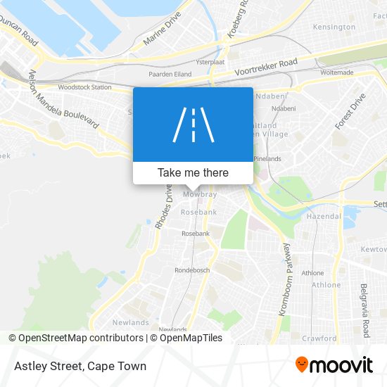 Astley Street map