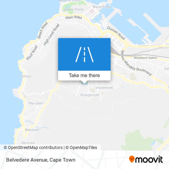 Belvedere Avenue map