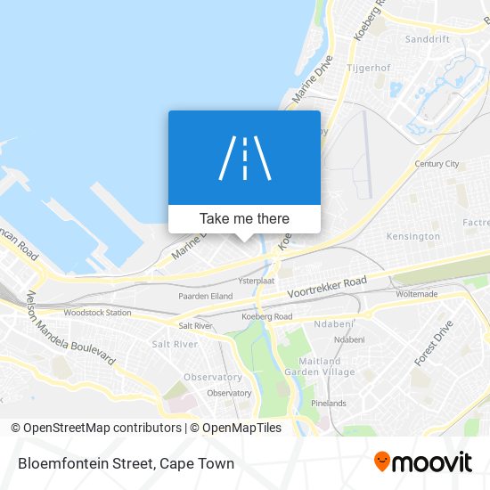 Bloemfontein Street map