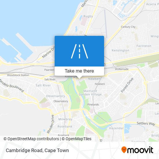 Cambridge Road map