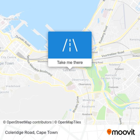 Coleridge Road map