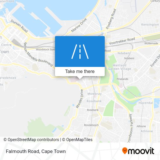 Falmouth Road map