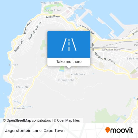 Jagersfontein Lane map