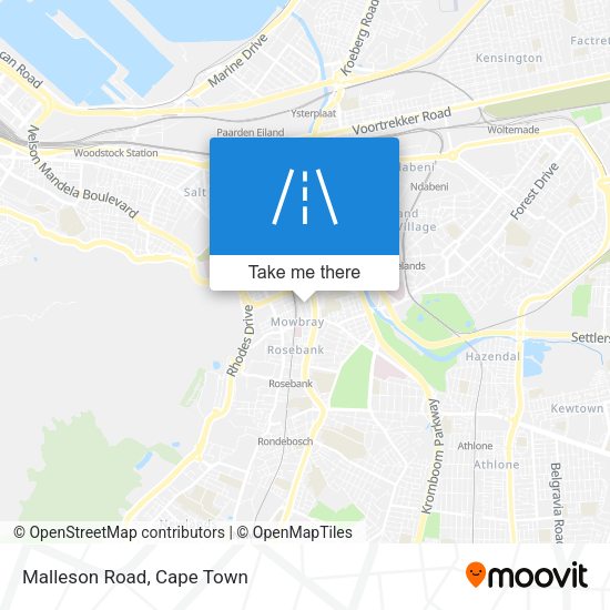 Malleson Road map