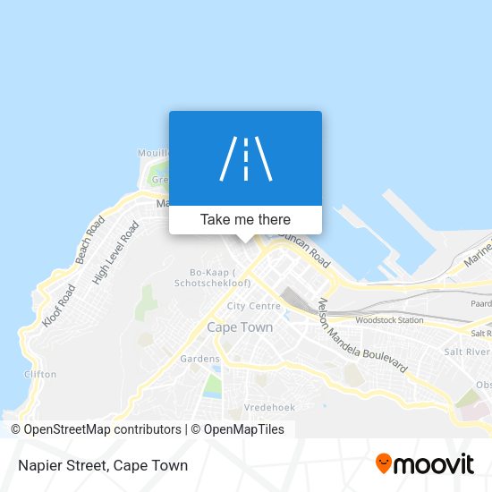 Napier Street map