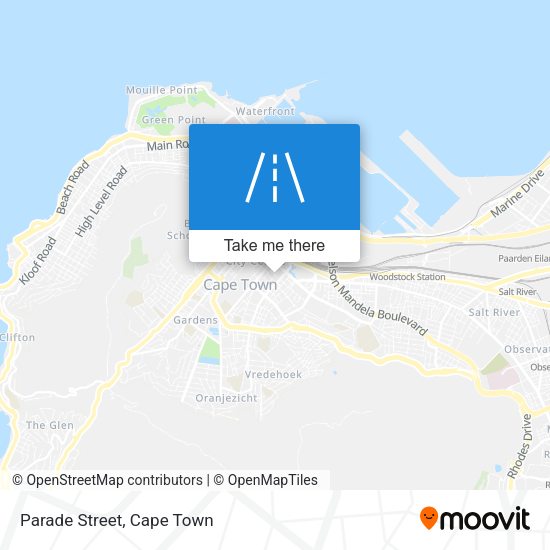 Parade Street map