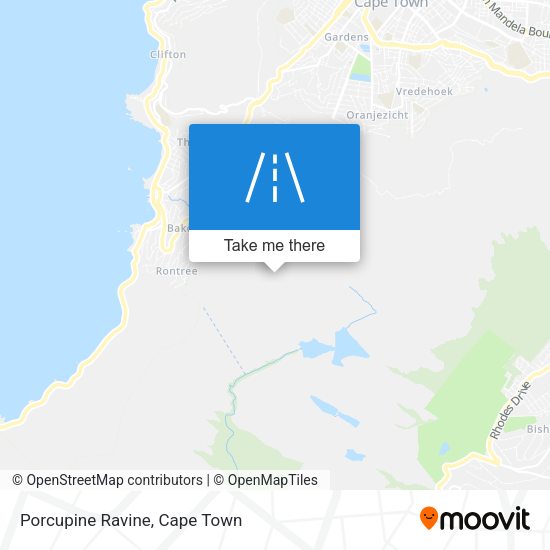 Porcupine Ravine map