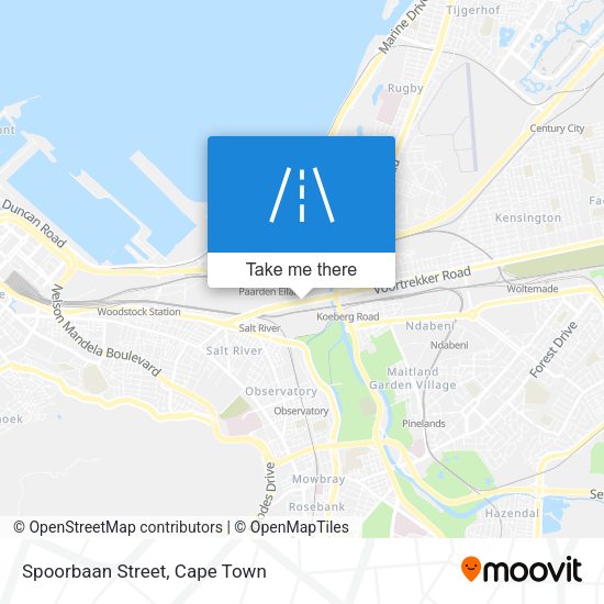 Spoorbaan Street map