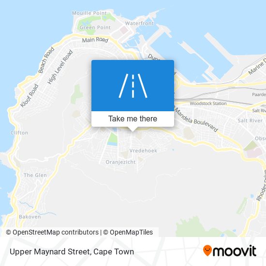 Upper Maynard Street map
