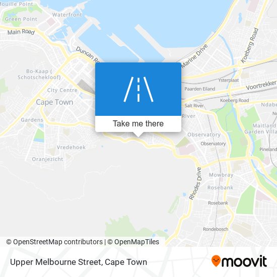 Upper Melbourne Street map