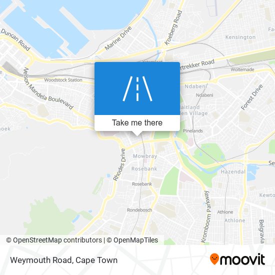 Weymouth Road map
