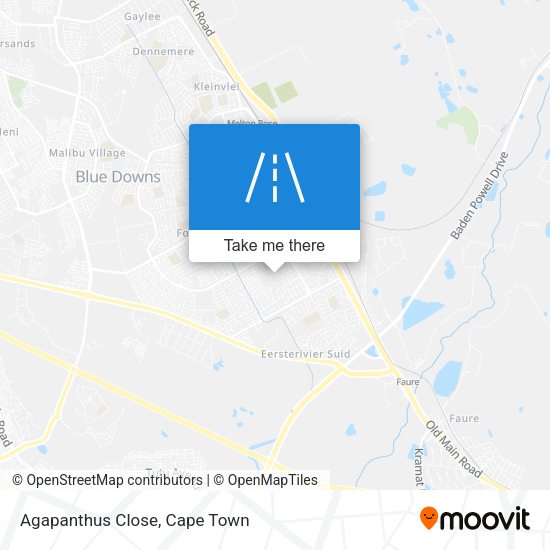 Agapanthus Close map