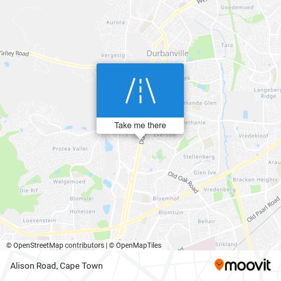 Alison Road map