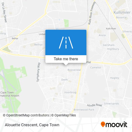 Alouette Crescent map