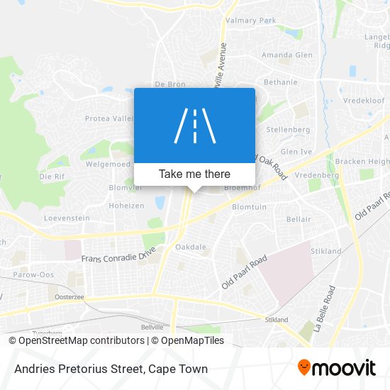 Andries Pretorius Street map