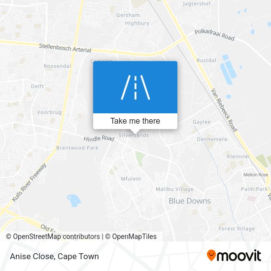 Anise Close map