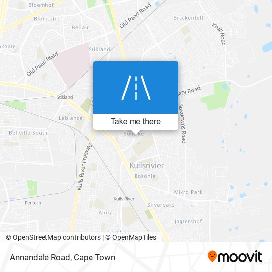 Annandale Road map