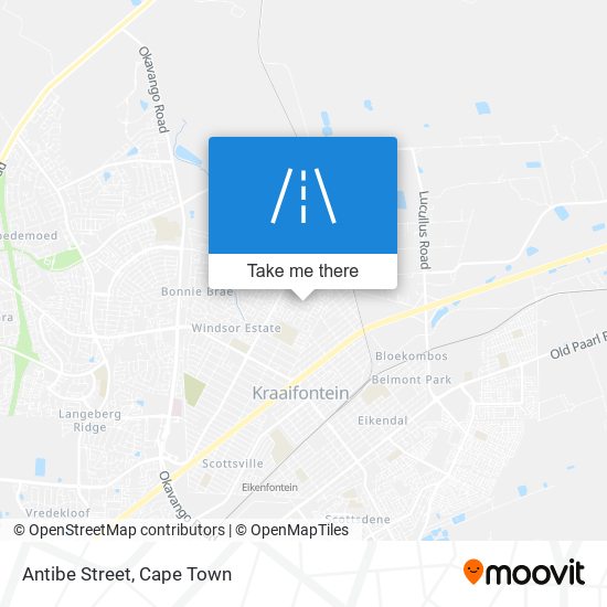 Antibe Street map