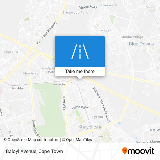 Baloyi Avenue map