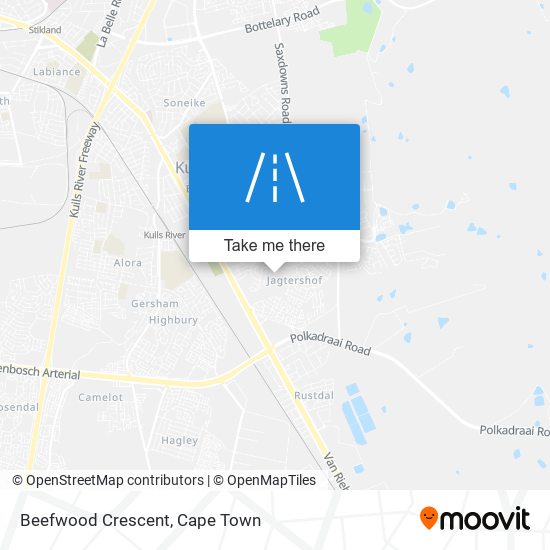 Beefwood Crescent map