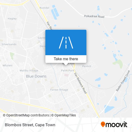 Blombos Street map