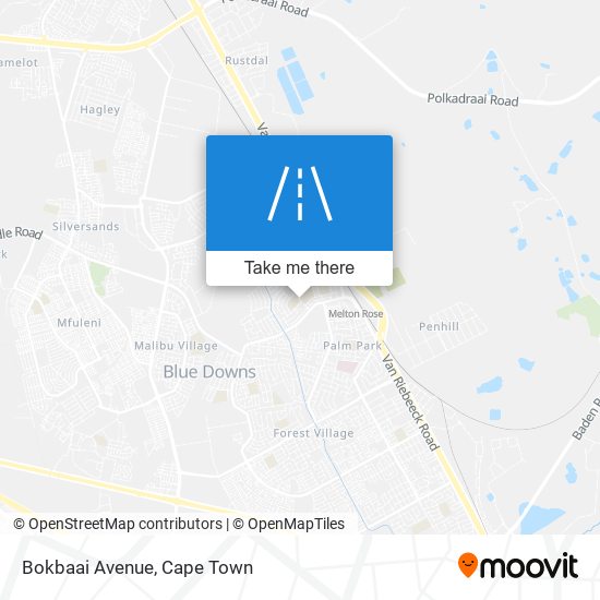 Bokbaai Avenue map