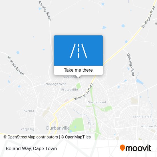 Boland Way map