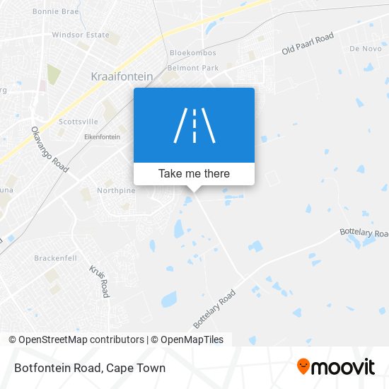 Botfontein Road map