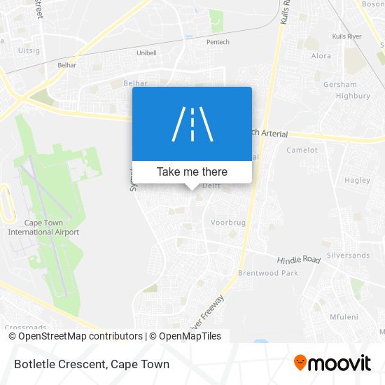 Botletle Crescent map