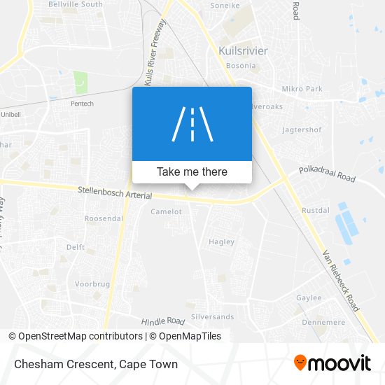 Chesham Crescent map