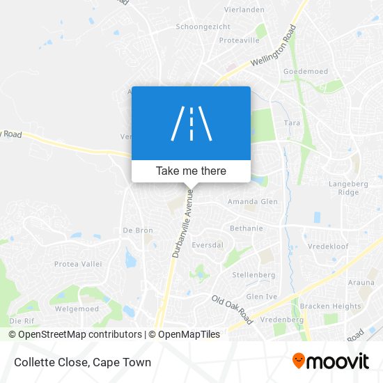 Collette Close map