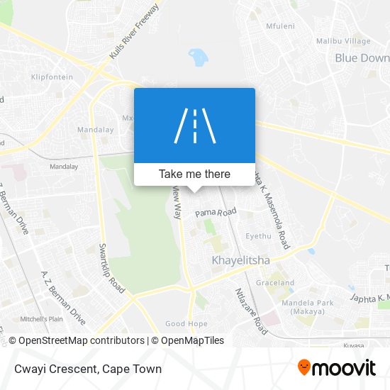 Cwayi Crescent map