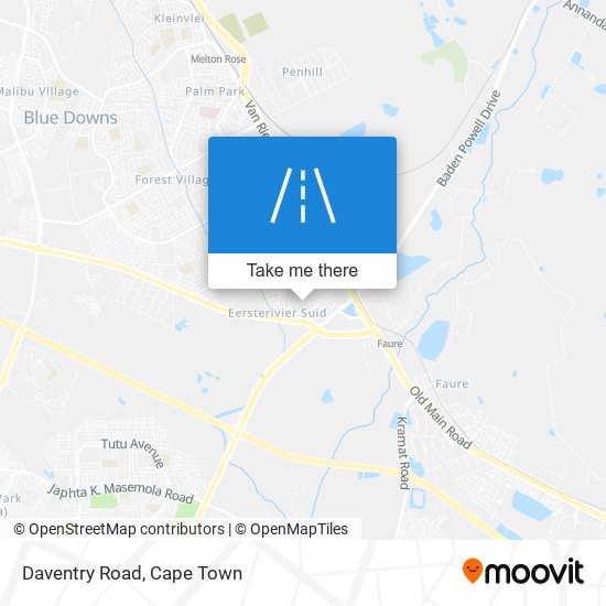 Daventry Road map