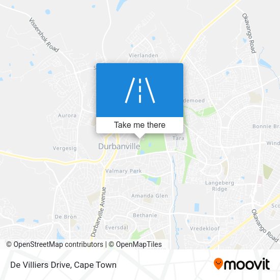 De Villiers Drive map