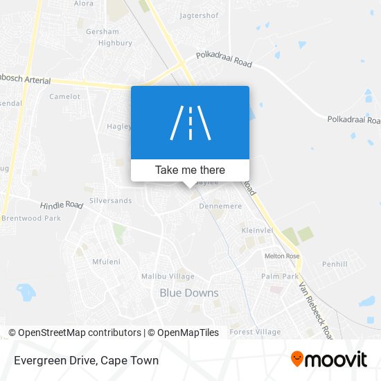 Evergreen Drive map