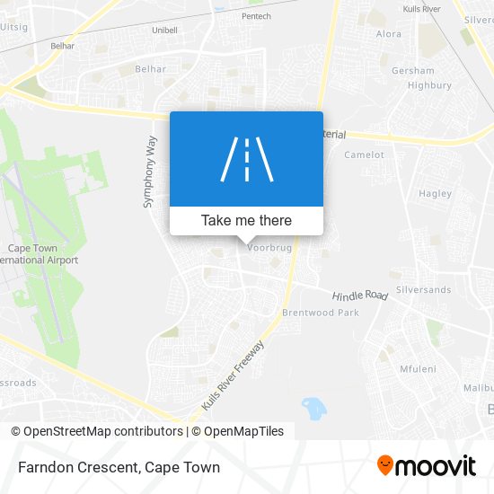 Farndon Crescent map