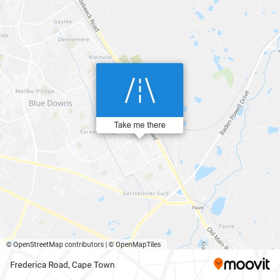 Frederica Road map
