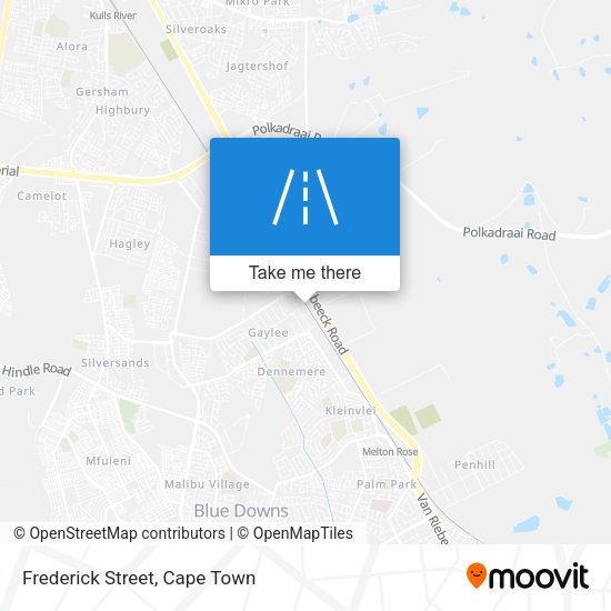 Frederick Street map