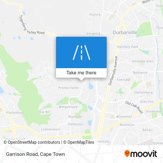 Garrison Road map
