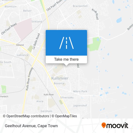 Geelhout Avenue map