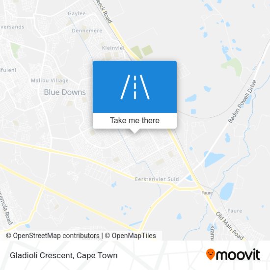 Gladioli Crescent map