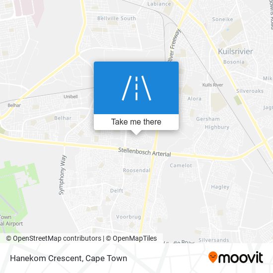 Hanekom Crescent map